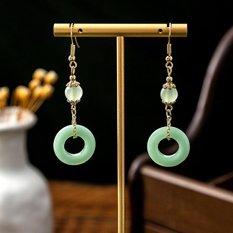 BLINGBAY женские новые серьги с искусственным жемчугом в китайском стиле, серьги с кисточками в форме бабочки в китайском стиле, простые аксессуары Hanfu, ретро-ювелирные изделия