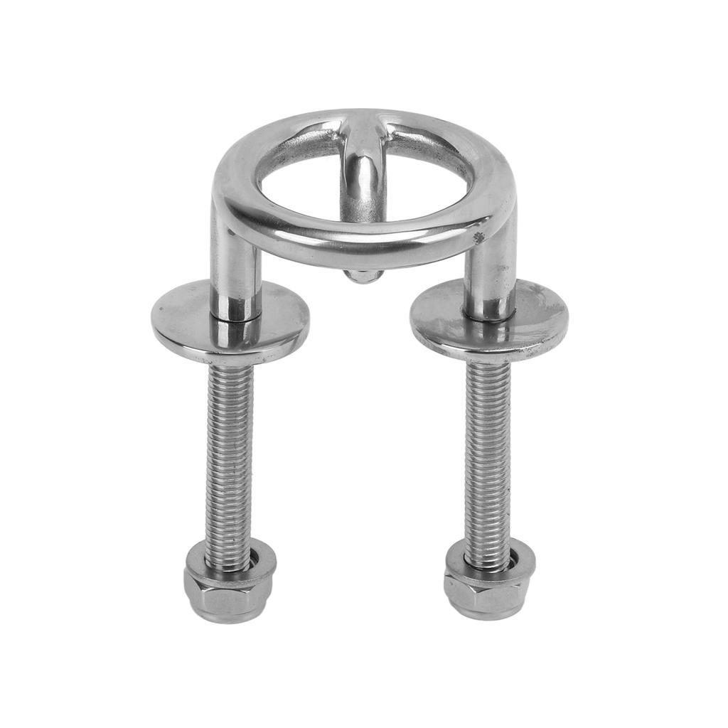 Boat Eye Hook Stainless Steel Material M10 Thread Oxidation Resistance Durable Wearable Marine Transom Mount for Outdoor