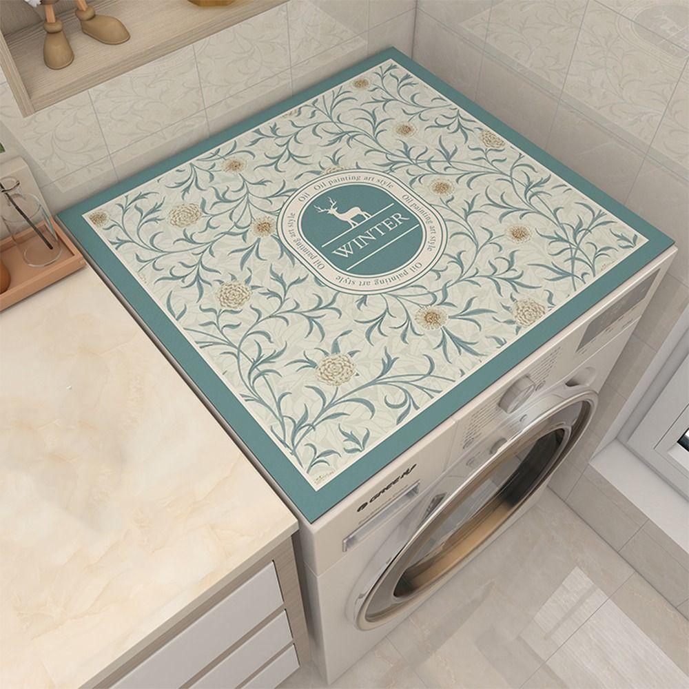 Absorbent Fridge Top Mat Printed Table Pad Microwave Oven Protecor Floor Mat Home