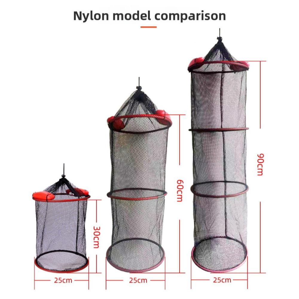 Thickened Woven Fish Shrimp Basket Storage Bag Mesh Landing Bucket Anti-jump Net Lobstering