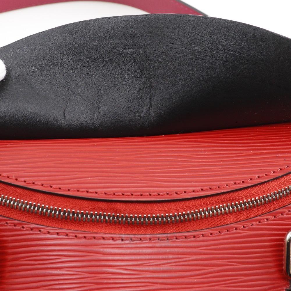 LOUIS VUITTON Tuileries Tote Handbag M53544 2WAYShoulder Red / dark blue Epi Leather Women Used