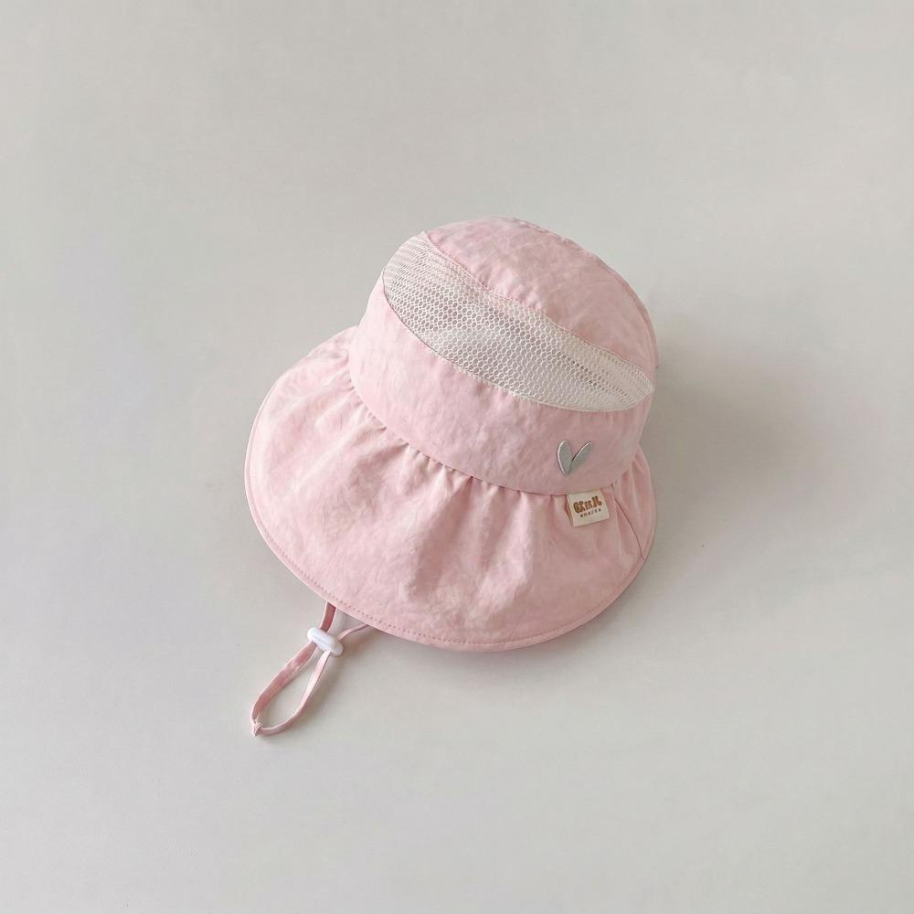 Lightweight Kids Cap Breathable Mesh Sunshade Hat Cute Large Brim Hat  Summer