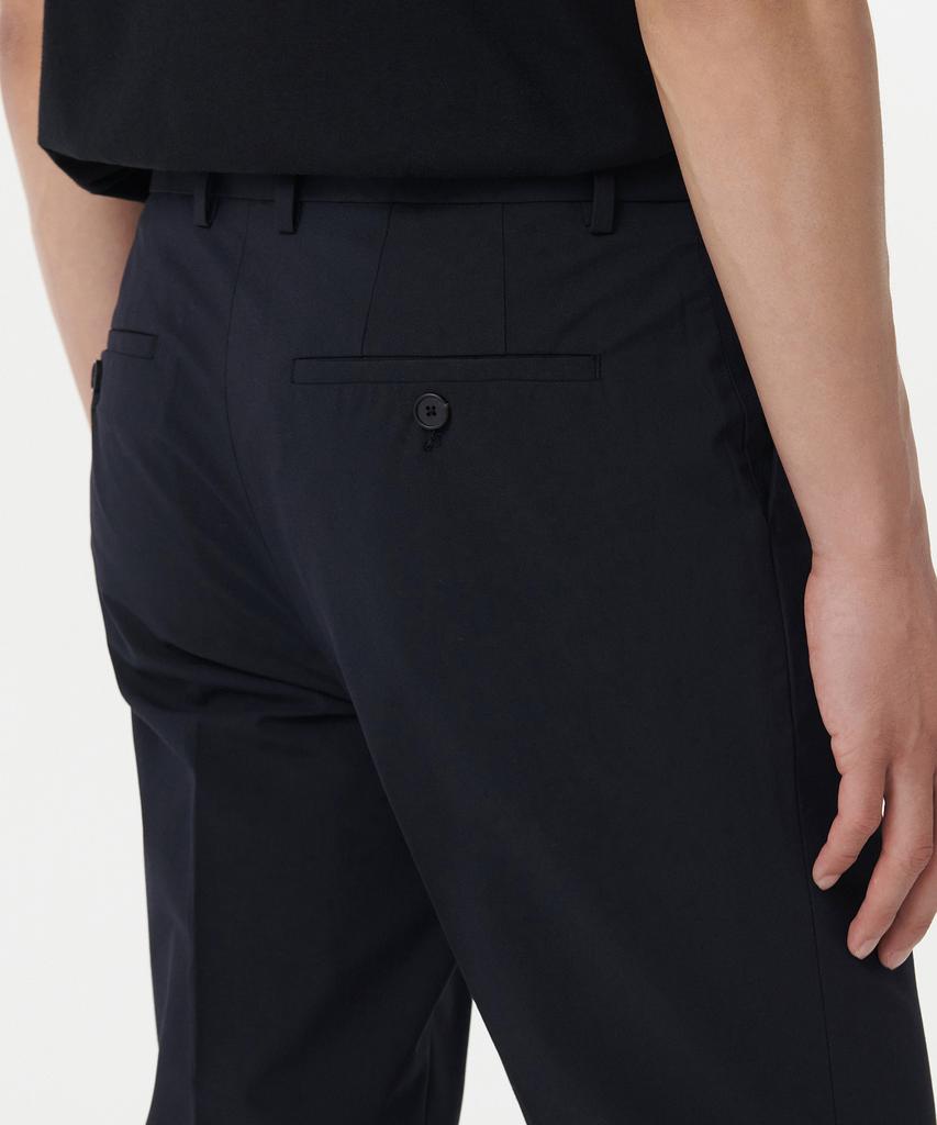 MUSINSA STANDARD [Cooltandard] Tapered Hidden Banding Crop Slacks [Navy]