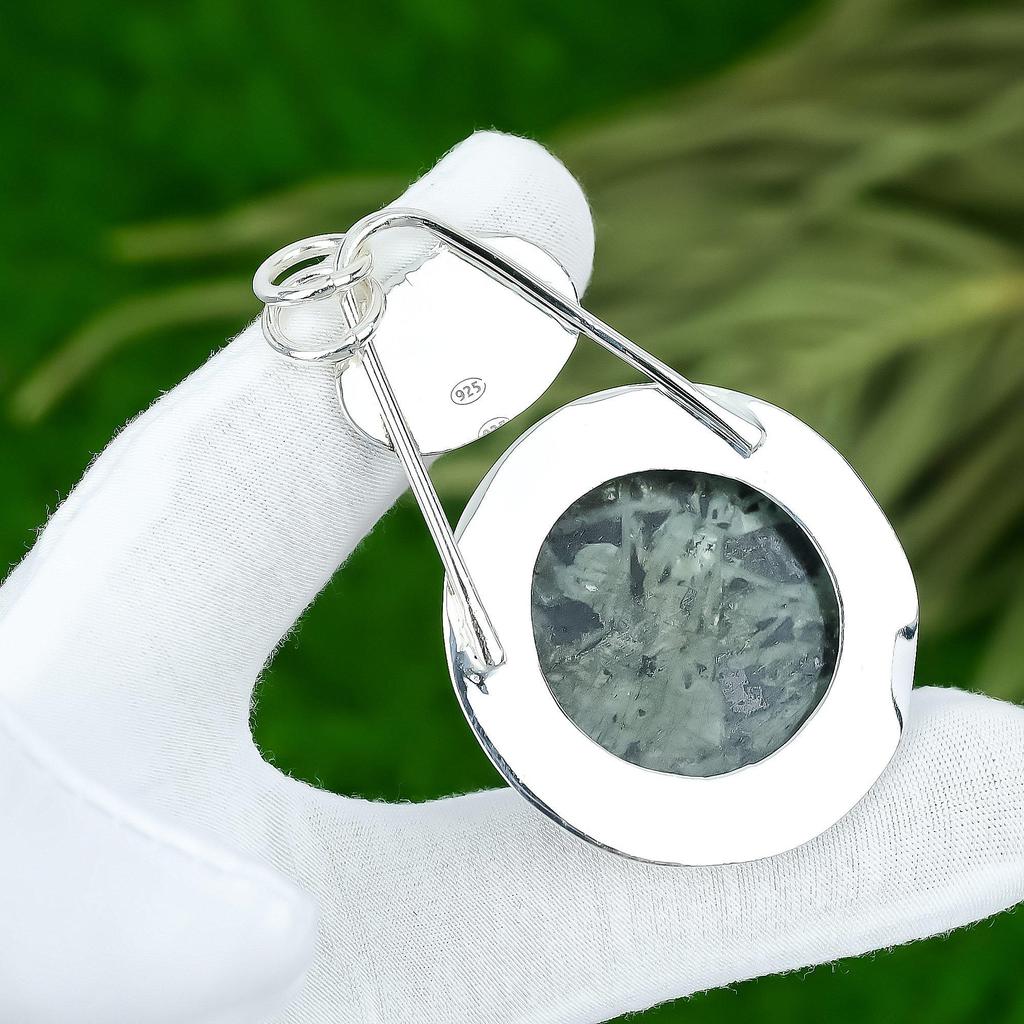 Easter Sale 925 Silver Round Star Galaxy Stone Unique Bezel New Pendant Jewelry