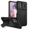 Бронированный чехол Funda для Motorola Moto G Play Stylus Power Edge 2025 2025 Чехол со шторкой для защиты объектива камеры Чехол с поддержкой беспроводной зарядки