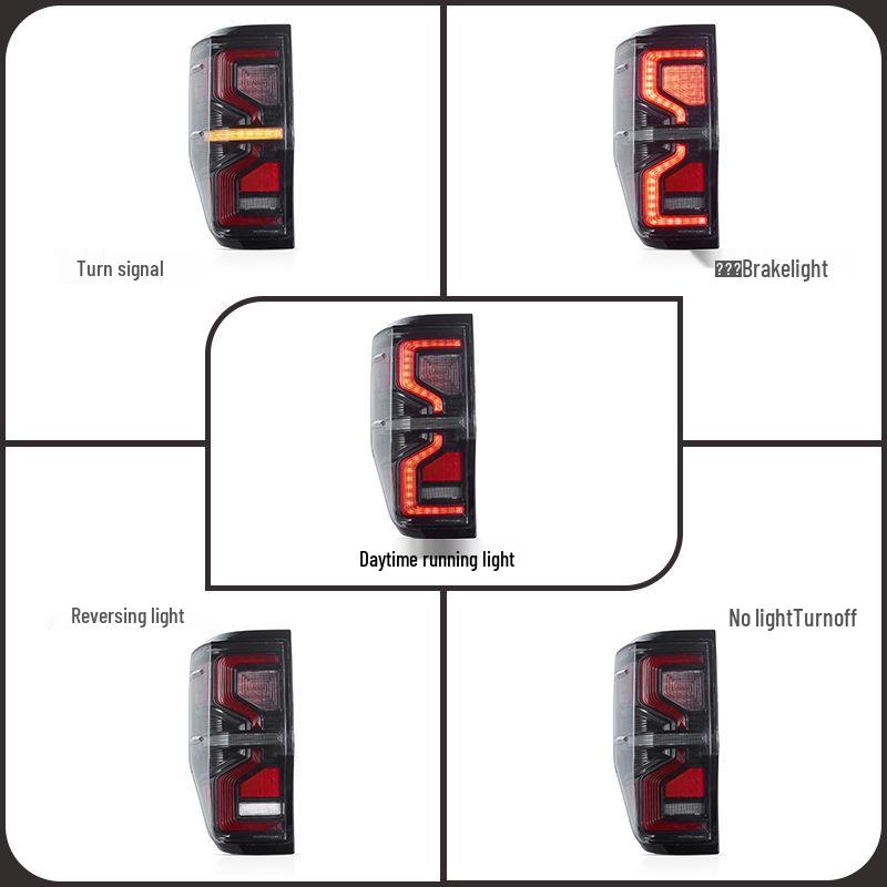 Светодиодный динамический указатель поворота задний фонарь для 2012-2018 Ford Everest Ranger T6