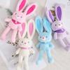 Подвеска на школьный рюкзак Брелок Пушистый кролик Мягкая игрушка Игрушки-мягкие животные Плюшевый брелок в виде кролика