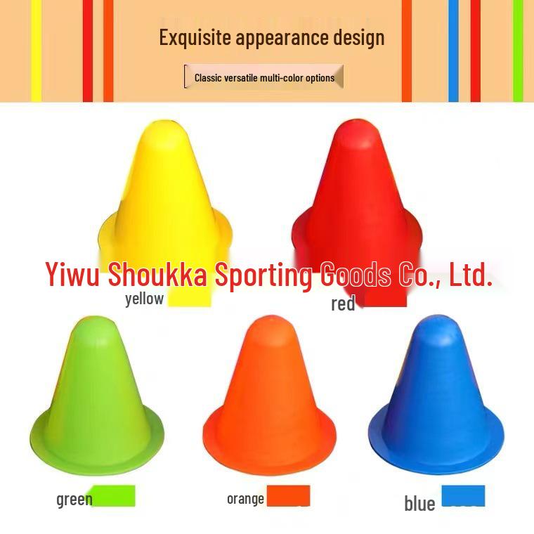 Colored Windproof Skate Cones - Semi-Soft Dome Markers for Roller and Ice Skating Obstacles