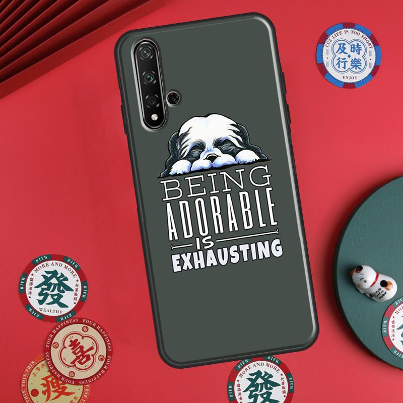 Мультяшная собака Ши-тцу Для Huawei P20 P30 P40 Lite P60 Pro Nova 12i 11i 8i 12s 9 10 SE Y90 Y60 Y70 Y72 Y61 Y91 Чехол