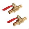 2pcs /8" Brass Shut-off Fluid Full Port