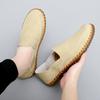 Fashion Outdoor Men Comfortable Soft Soled Non Slip Casual Handmade Shoes Fashion Brand Men Breathable and Wear-resistant Driving Shoes