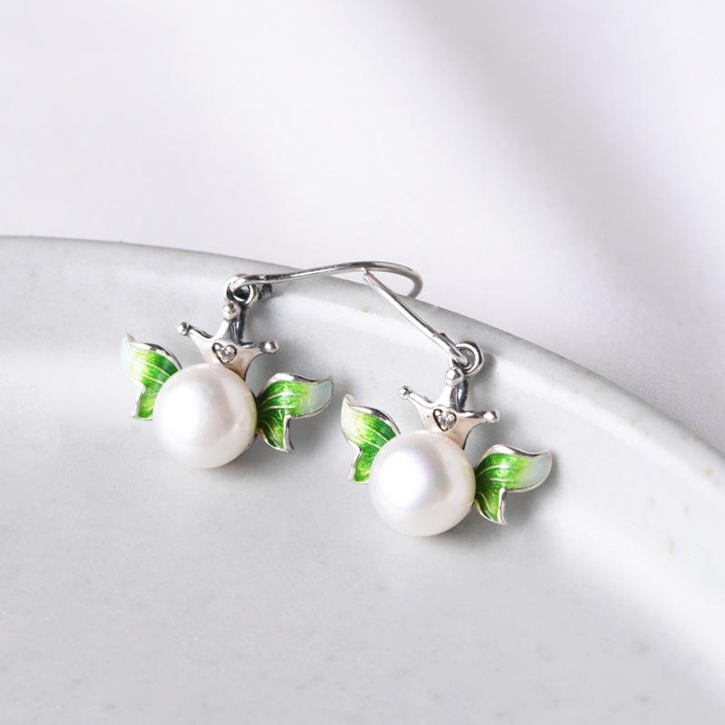 Винтажные серьги с эмалью, женские модные серьги с бабочками из перегородчатой эмали