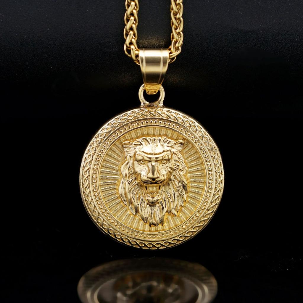 Men Women Hip Hop Gold Silver Color LION Pendant Necklace Hiphop Pendants Necklaces Fashion Jewelry Gifts