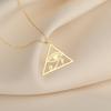 Ретро Треугольный Кулон-Ожерелье Глаз Ра для Женщин Нержавеющая Сталь Древний Египет Око Гора Ожерелье Панк Вечеринка Украшение
