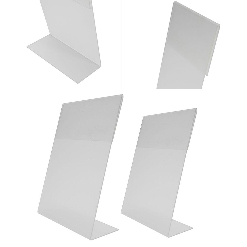 Photos Display Stand Tickets Transparent 7.5x11cm Business Cards