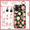 Anti-dust Soft Case Phone Case For Blackview A100 Flower Back Cover Lanyard Protective Ring Oil Painting Waterproof