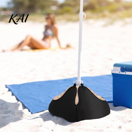 Oxford Cloth Sandbag Beach Umbrella Base Weight, Fillable Sand Bag Anchors for Patio Heavy Duty Stand Outdoor Garden Umbrellas Collapsible Weight