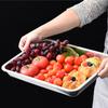 Поднос для хранения продуктов из нержавеющей стали, блюдо для фруктов и хлеба, прямоугольная тарелка для барбекю, вареных сосисок, кухонная форма для выпечки тортов и кондитерских изделий