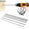 5Pcs Twist Drill Bit Lengthened Fast Chips Removal Round Shank Professional Drilling Bit Group for Tapping