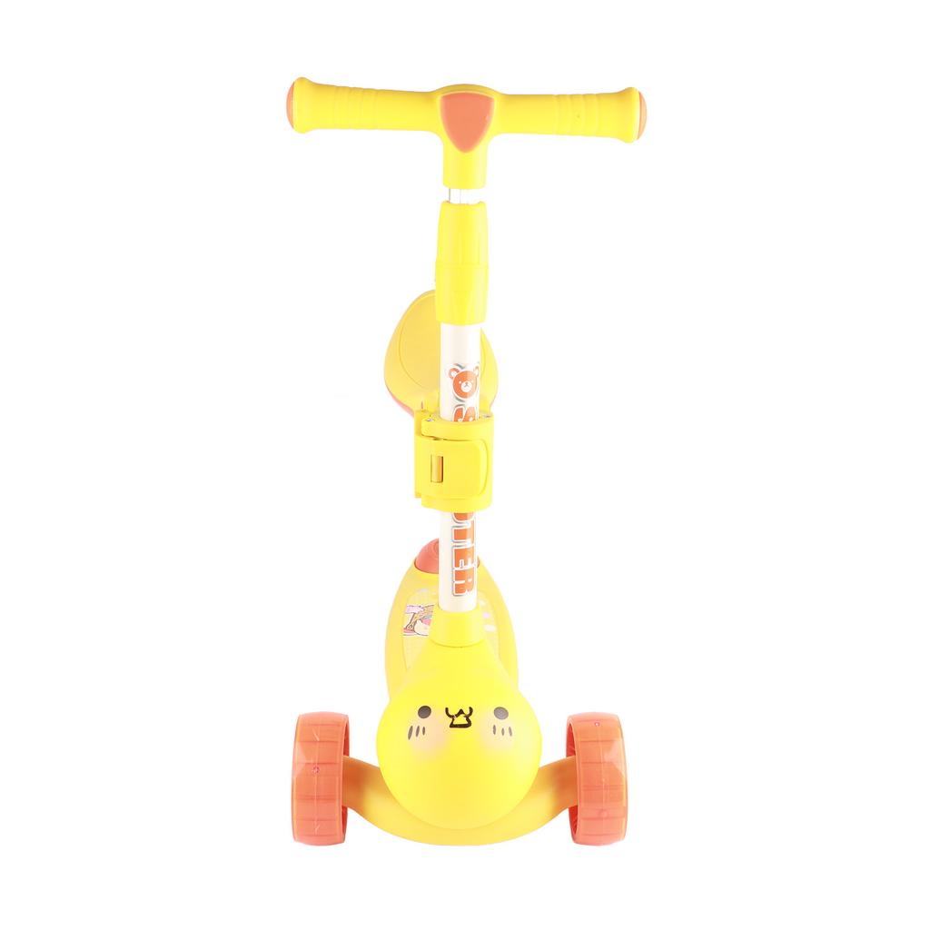 Kids Scooter Adjustable Height Colorful Music Lights Kick Scooter for 1 To 3 Years Old Children