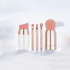Splicing 5 In 1 Makeup Brush Multifunctional Dustproof Lip Gloss Brush Eye Shadow Applicator with Protect Cap