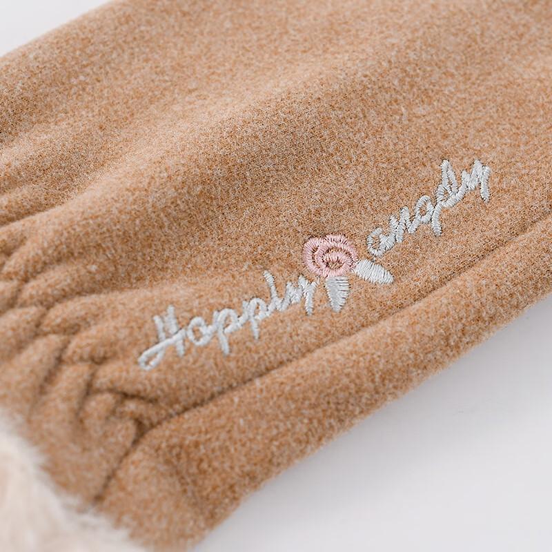 Теплые перчатки из де вельвета Hengyuanxiang