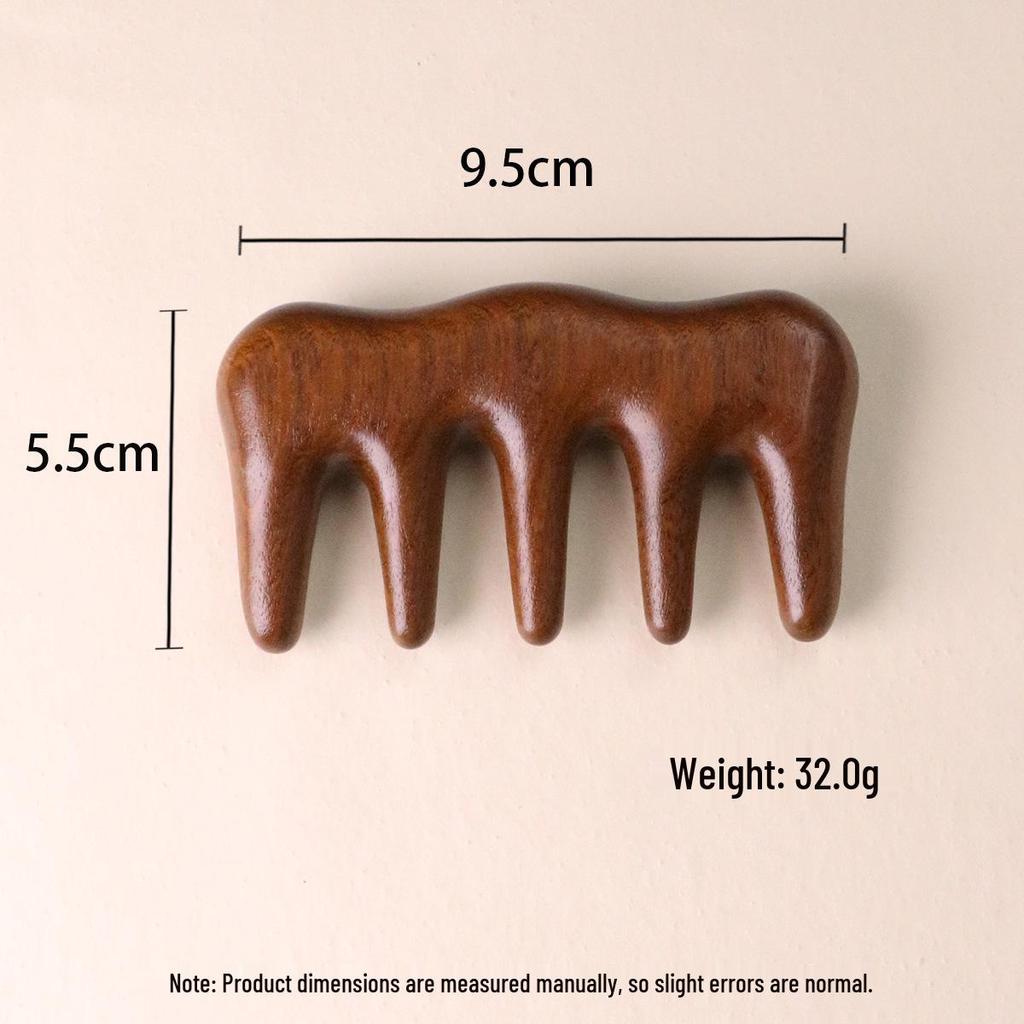 Массажная расческа из сандалового дерева: Портативный деревянный гребень для головы и меридианов сувенир