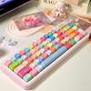 Набор колпачков для клавиш Gummy Bear на 133 клавиши, профиль MOA PBT, пятисторонняя термосублимационная печать, непрозрачные индивидуальные колпачки для механической клавиатуры