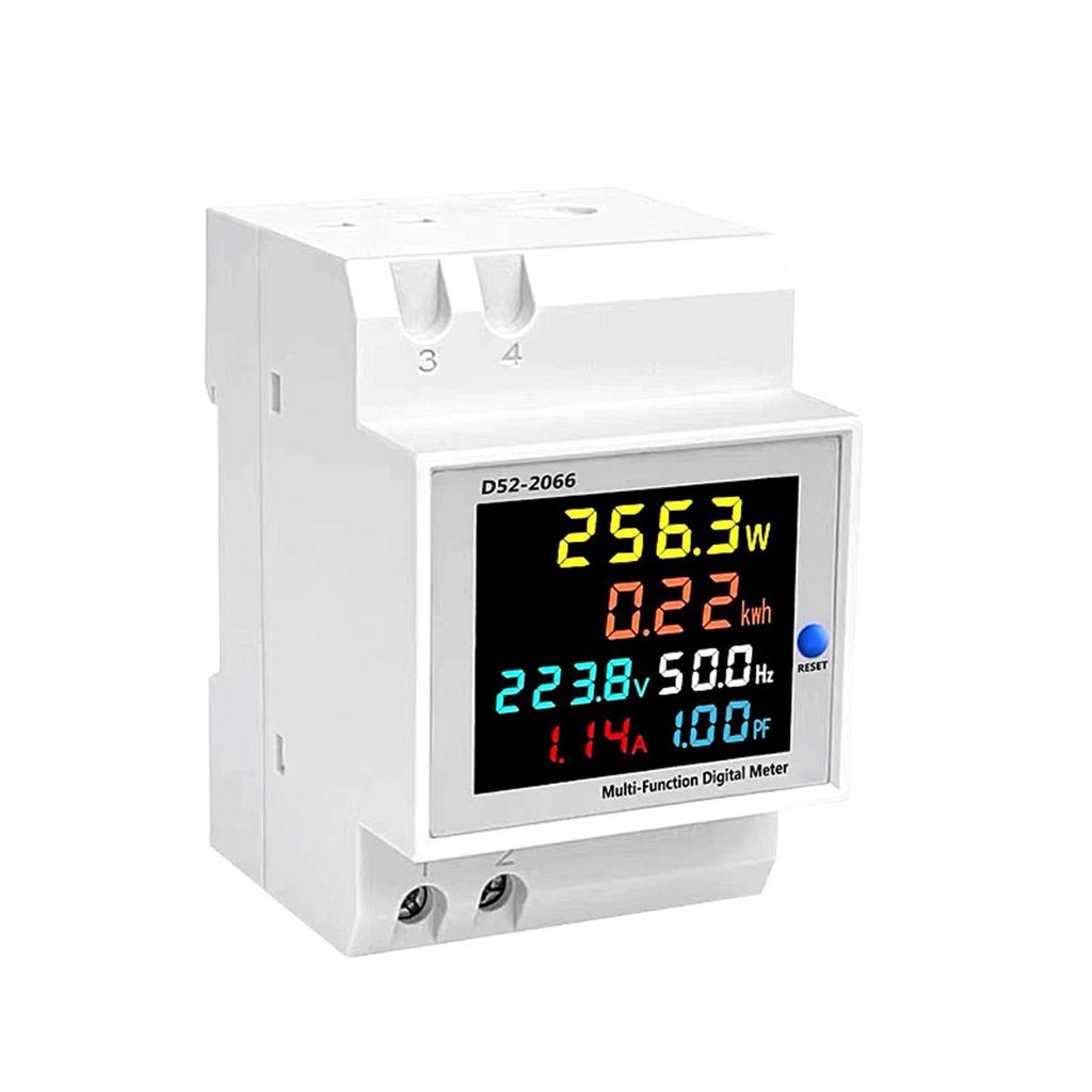 AC40-300 Voltage Current Power Frequency Factor Meter with Built-in Current Transformer for 220V Electrical Measurement Panel Mount