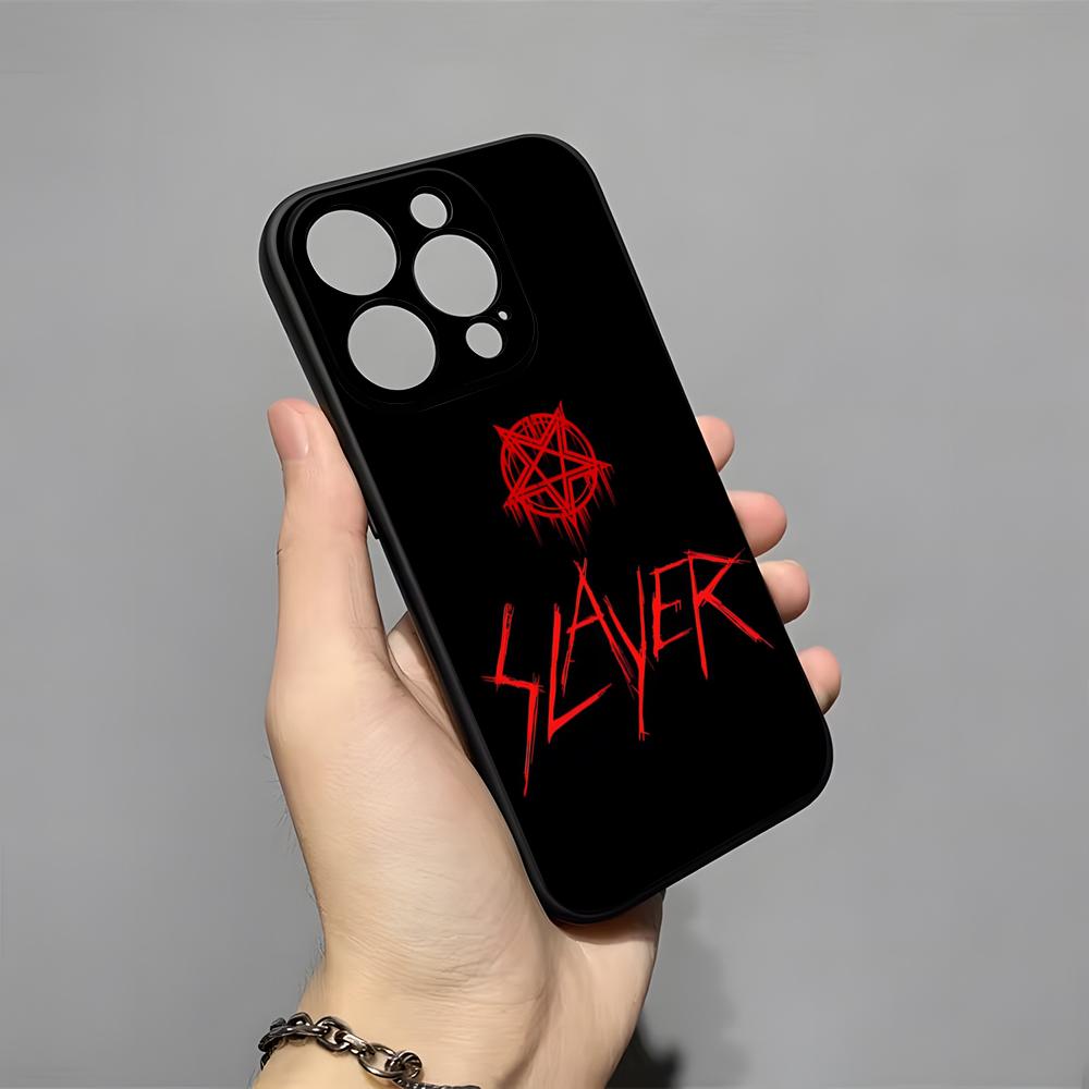 Slayer Heavy Metal Rock Band Phone Case For IPhone 17 Pro Max 16 15 14 Pro Max 13 11 X Xs Xr 8 7Plus Silicone Cover