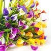 Artificial Calla Lily Bouquet 33cm Fake Flowers for Indoor Home Room Decor Garden Wedding Decora Outdoor Vase Flower Arrangement