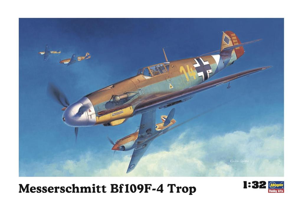 Hasegawa Масштабная модель самолета Messerschmitt Tropical ВВС Германии Пластиковый набор ST31 1/32 Bf109F-4