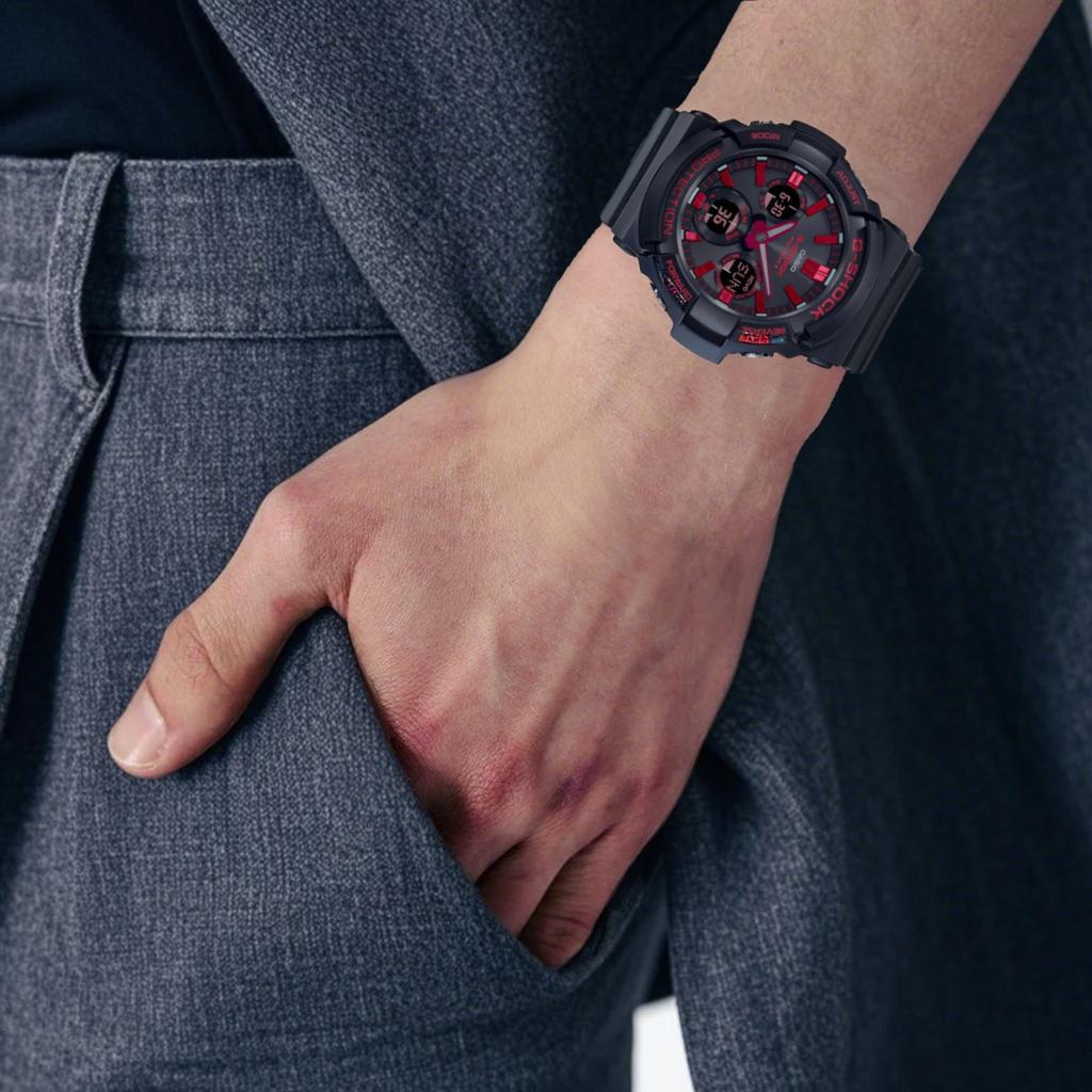Casio Аналогово-цифровые G-Shock GAS-100BNR-1A GAW-100BNR-1A