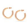 LeCalla Ювелирные изделия из стерлингового серебра 925 пробы, позолоченные розовым золотом, легкие, массивные открытые серьги-кольца для женщин-подростков, 30 мм