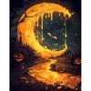 Картина по номерам на холсте, набор «сделай сам» для взрослых, лунный пейзаж, рисунок акриловой краской, картина на Хэллоуин, раскраска по номерам, искусство