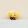 Lucky Fortune Gold Coin Pendant Plush Yuanbao Keychain  Bag Charm Toy Doll