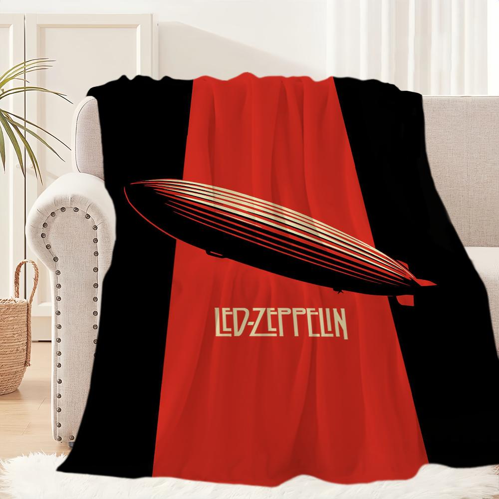 ROCK Band Blanket Plush Nap Sofa rug for Living L-LedS Z-Zeppelin-ES Room Warm Office Bedroom Birthday Home Travel Kid Gifts