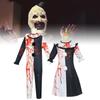 Ужасающий костюм клоуна для косплея с пятнами крови для сценических выступлений и вечеринок
