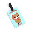 1pc Cartoon Animal PVC Luggage Tag Women Men Holiday Travel Accessories Suitcase Tags Name ID Address Lable Travel Luggage Tags
