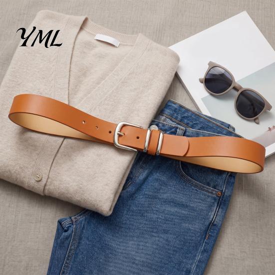 Solid Color Belts for Coats Leopard Print Waist Belt, Women Faux Leather Belt with Pin Adjustable Silver Buckle Buckle, Stylish Jeans Shirts