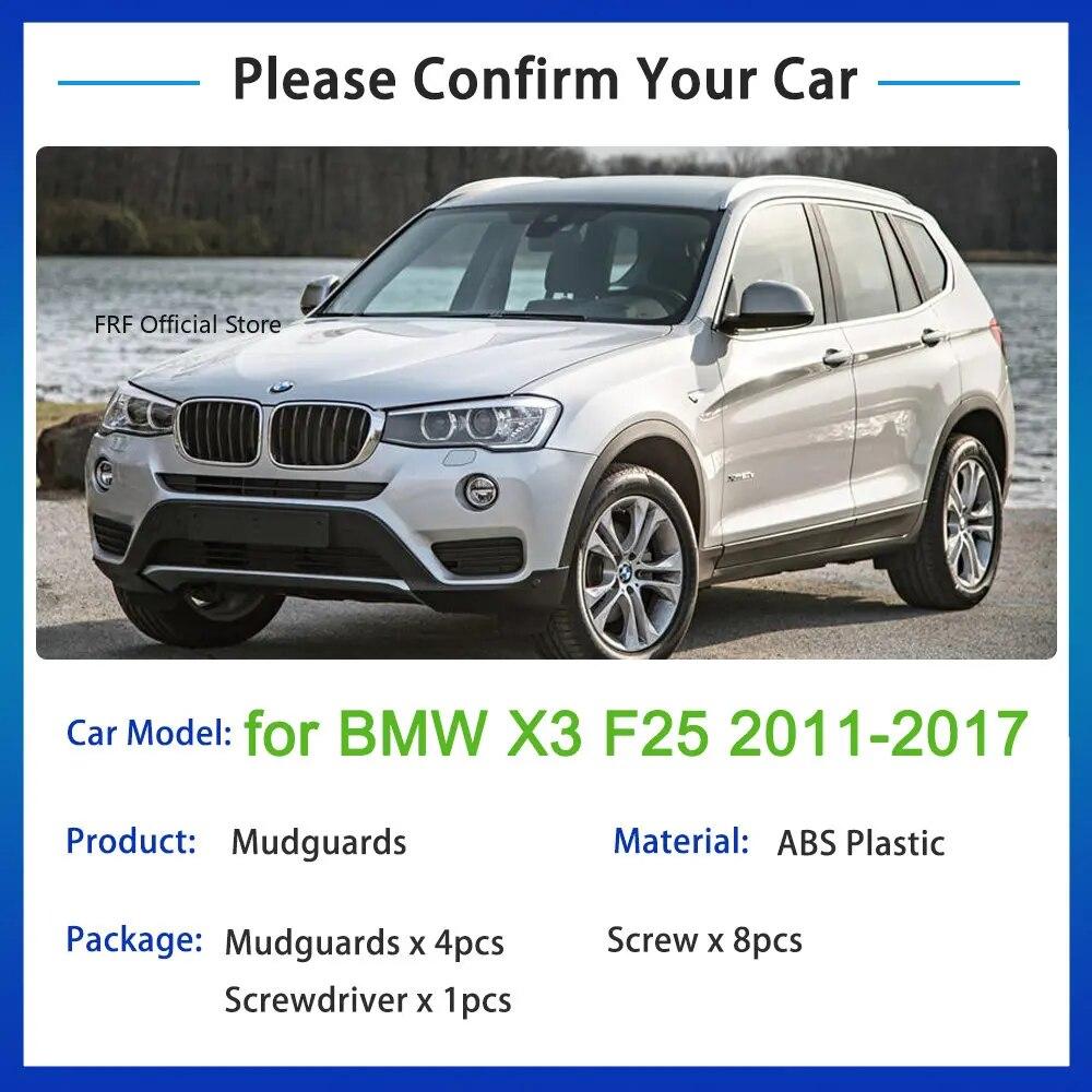 4x для BMW X3 F25 2011 2012 2013 2014 2015 2016 2017 Автомобильные брызговики, брызговики, переднее крыло, дефлектор колеса, аксессуары