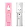 L2 Mini Nano Facial Mister with Top Mirror Portable USB Rechargeable Handy Cool Mist Sprayer Steamer Face Humidifier Atomizer