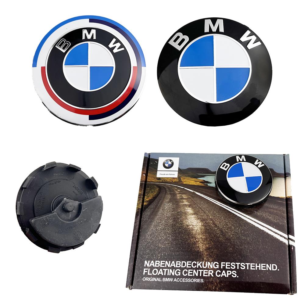 For BMW M 4Pcs 68mm 56mm Car Floating Wheel Hub Center Caps for Bmw 50th Anniversary E36 F20 E46 E39 E38 E90 E60 E87 E34 E53 X3 X5 X6