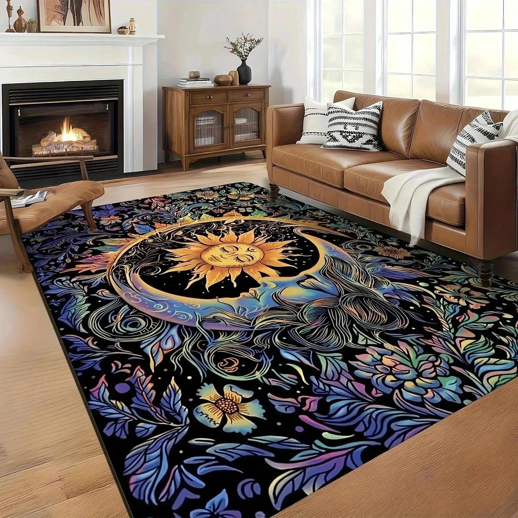 1PC Rainbow Pattern Kitchen Rugs Non-Slip Home Door Mats Pop design Bathroom Rug Bath Mat Carpet for Home Sink Laundry Decor