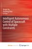 Книга Intelligent Autonomous Control of Spacecraft with Multiple Constraints
