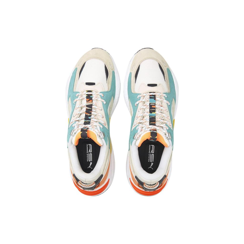 Puma Rs-Z Ткань Синтетическая кожа Двухслойная коровья кожа Hc Спорт Удобные Низкие Кроссовки для образа жизни Унисекс кроссовки Белый Синий Оранжевый 383368-01