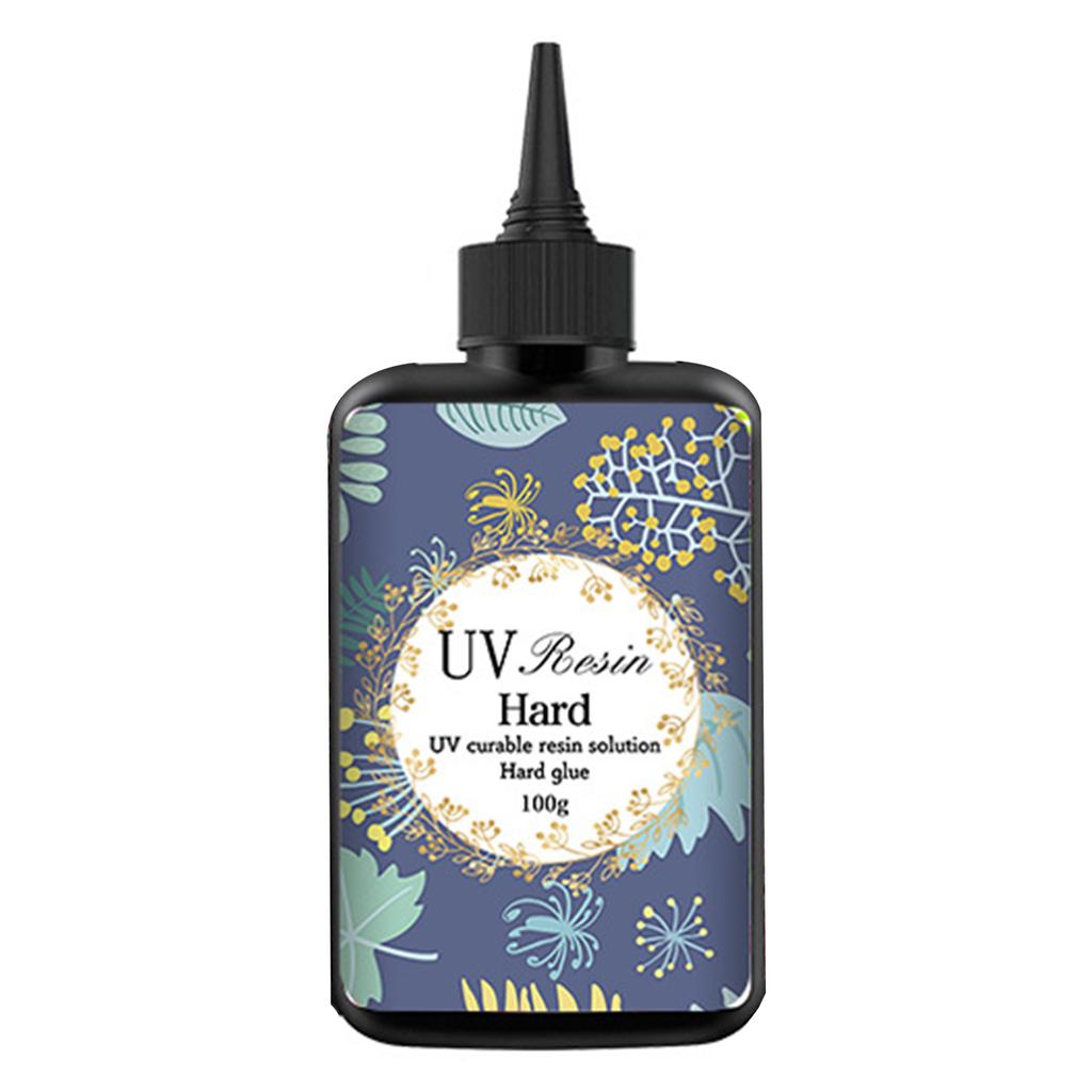 Клеи из УФ-смолы со слабым запахом 100 мл для использования в помещении, быстросохнущие, высокопрозрачные, безопасные, быстросохнущая эпоксидная смола для ночного рукоделия