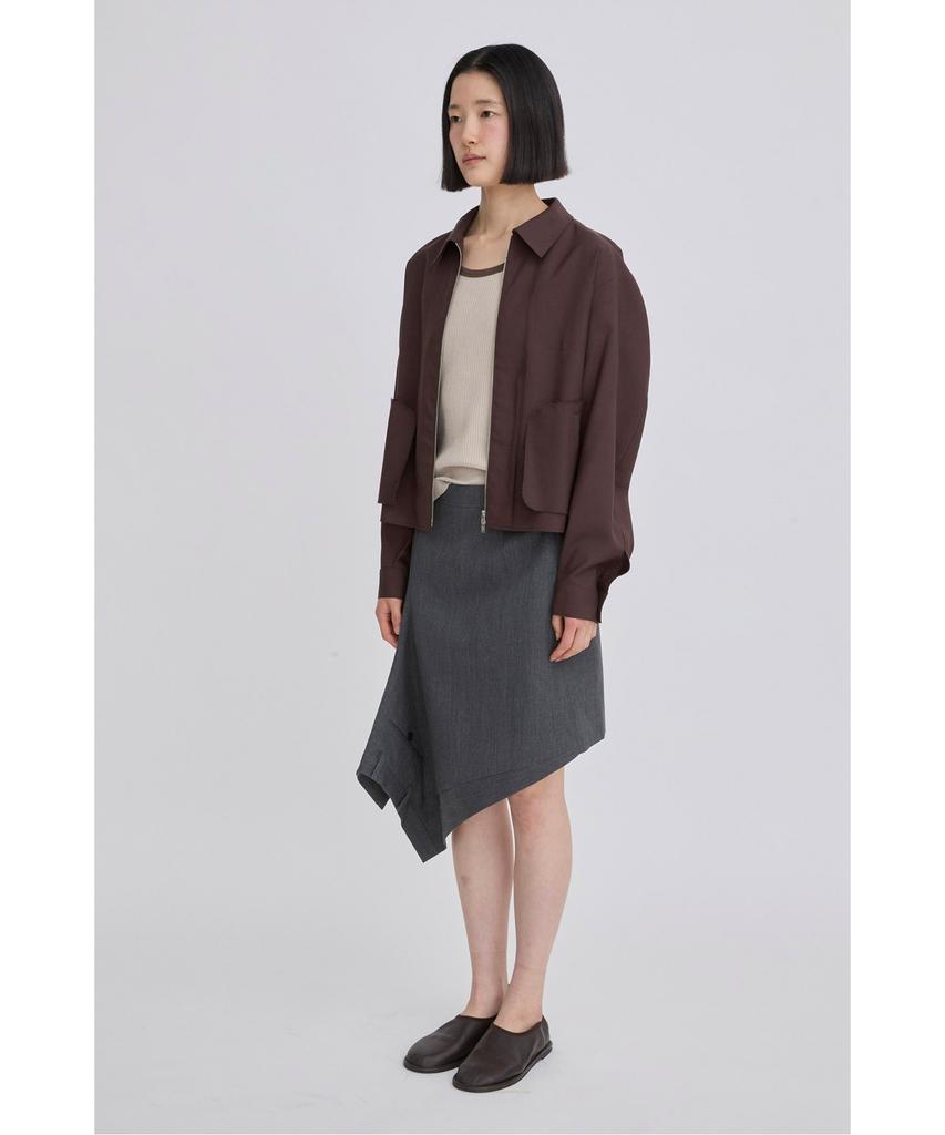Recorde Asymmetrical Panel Draped Skirt Rqkam26536Gyx