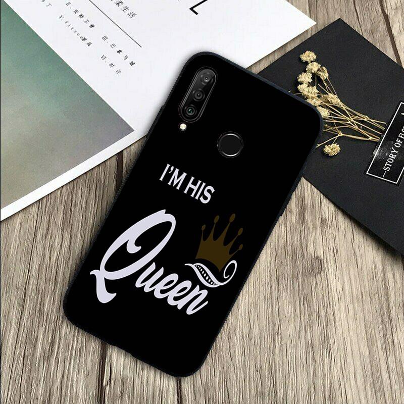 Король Королева Пара Влюбленные Для Huawei Nova 11 9 10 SE Y70 Y60 Y90 Y61 Y91 Y73 Y72 12i 11i 8i P30 P40 Lite P60 Pro Чехол