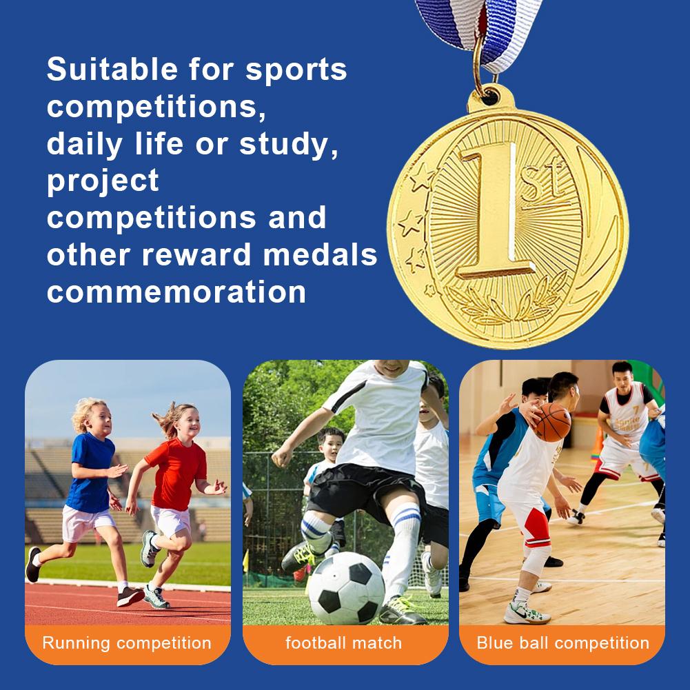 Золотая/серебряная/бронзовая медаль 5 см, спортивные награды с шейной лентой, награды для студентов, награды за участие в конкурсе талантов, гонке за звание чемпиона